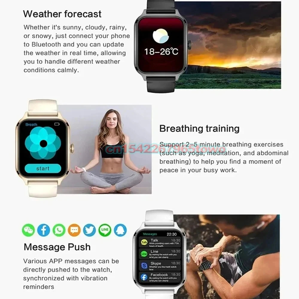 Smartwatch 1,83" HD Display mit Anruf & Sportmodi