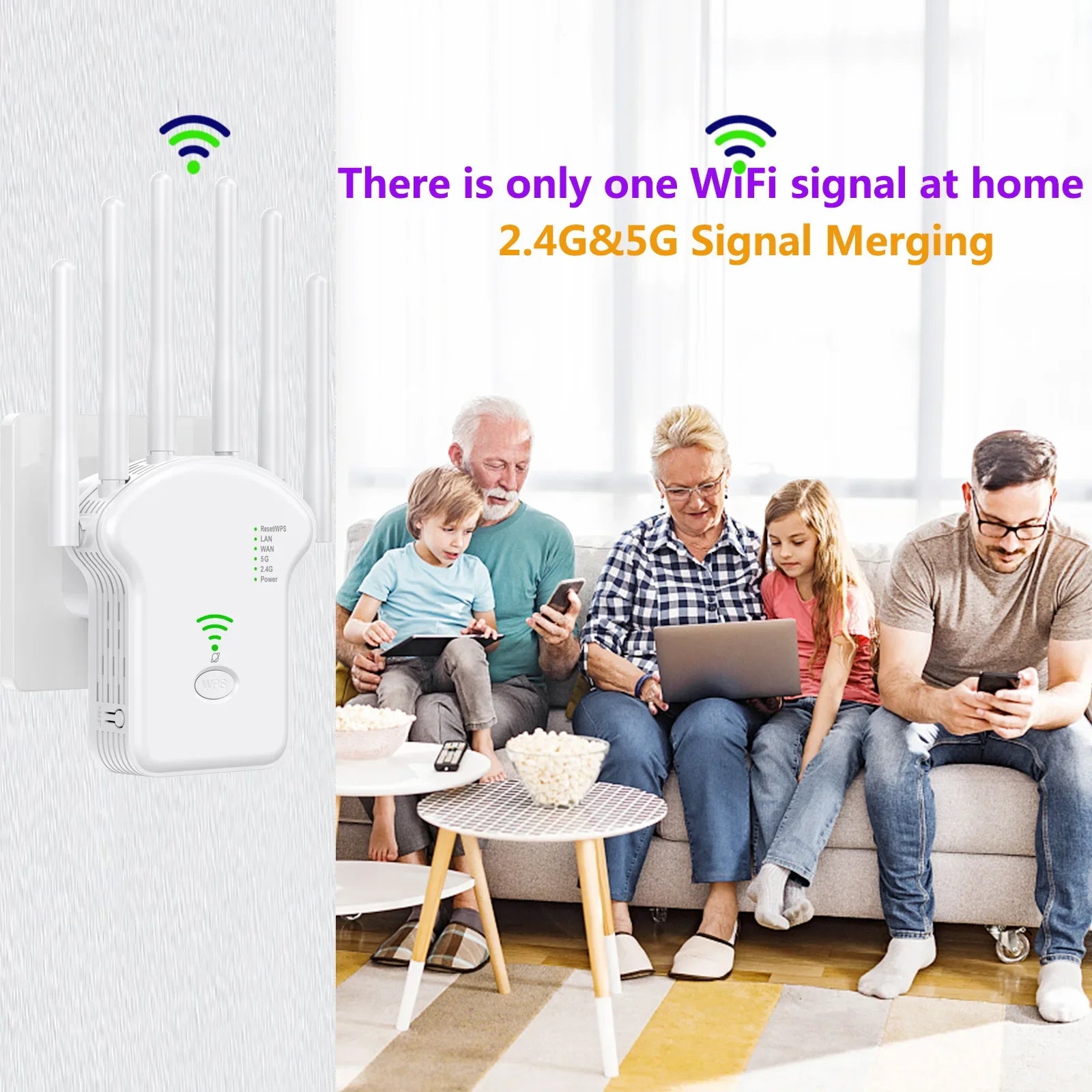 WLAN Repeater Router 1200 Mbit/s 6 Antennen