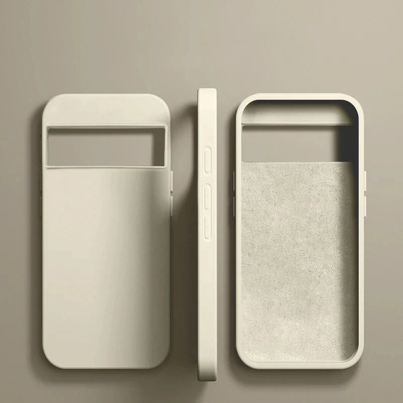 Luxus Flüssigsilikon Hülle Pixel 6–8 Pro
