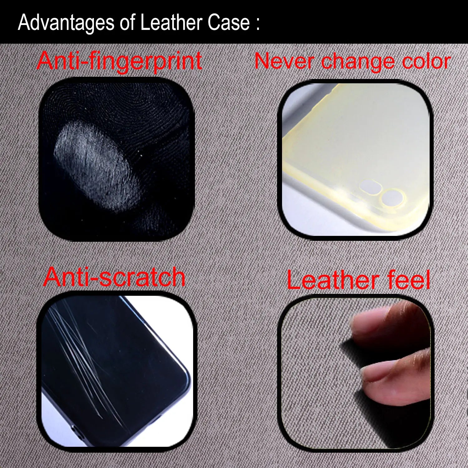 Luxuriöse Textil-Leder TPU Hülle Pixel