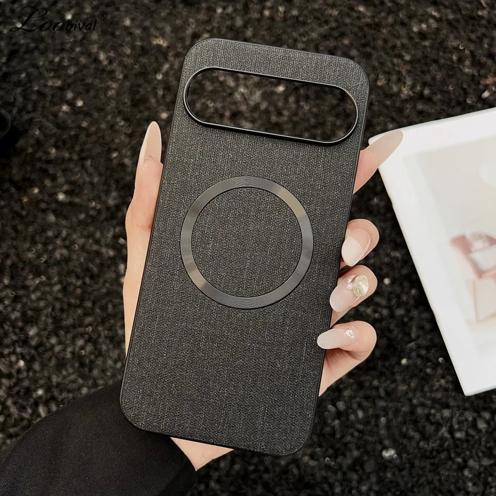 Luxuriöse Stoffhülle für Google Pixel 10 Magsafe