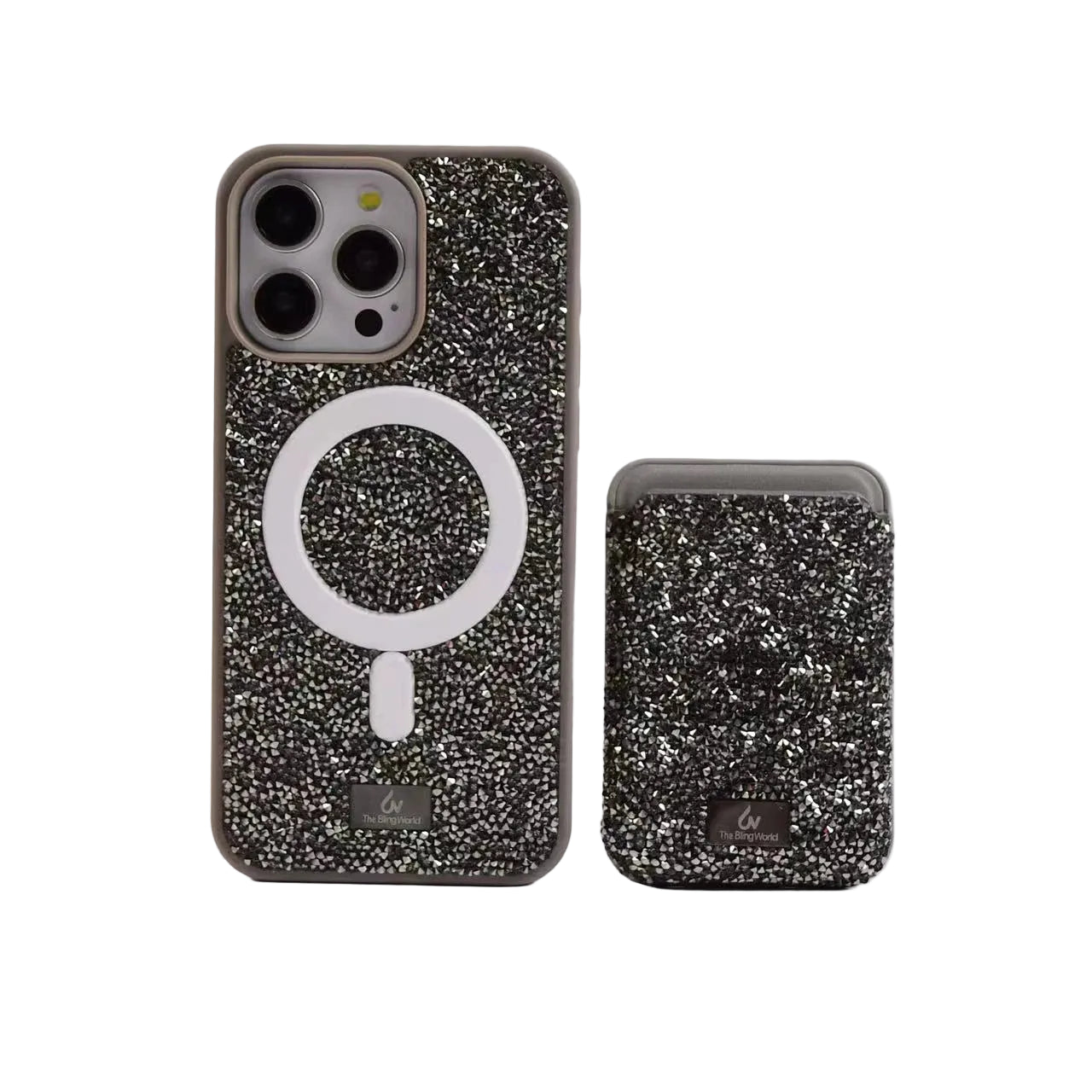 Luxury glitter phone case with rhinestones for iPhone 17