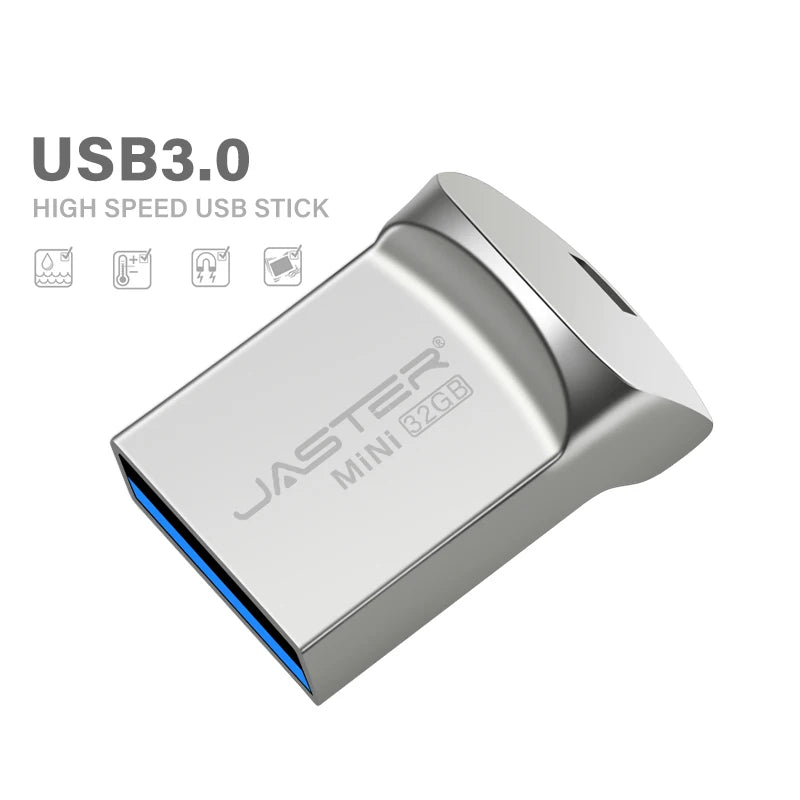 Super Mini USB 3.0 Speicherstick 64 GB Silber