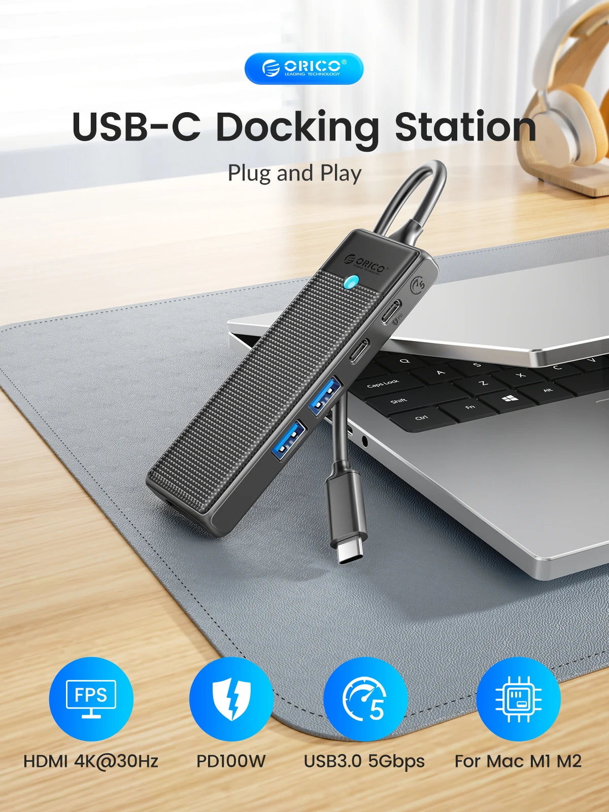 ORICO USB-C Dockingstation 4K 100W