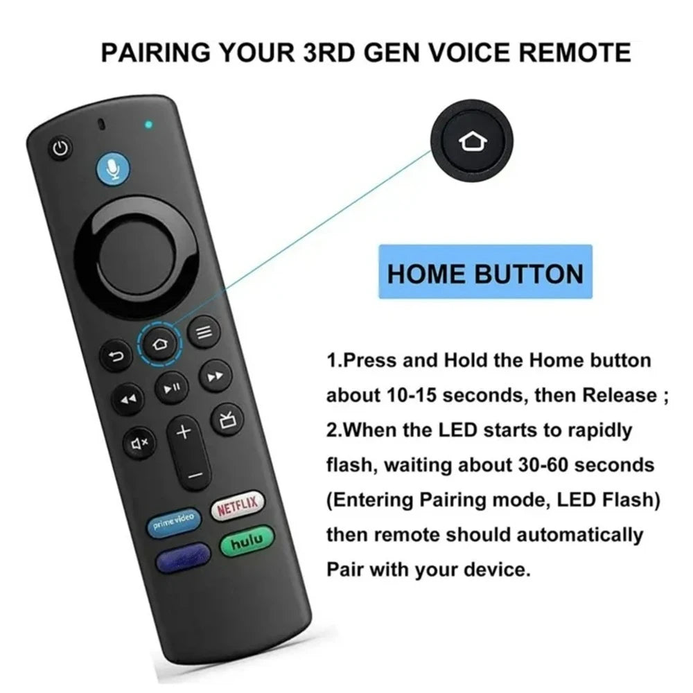 Replacement voice remote for Fire TV devices