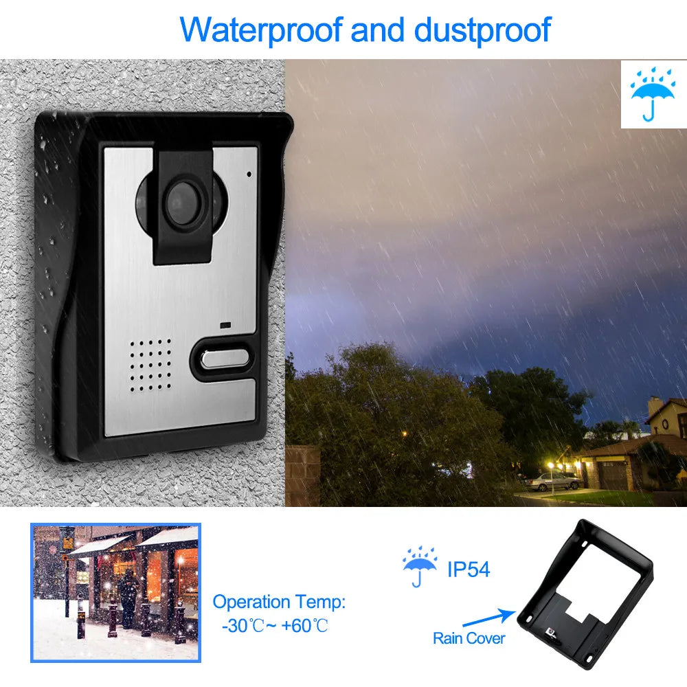 Affordable 700TVL video door intercom system with night vision