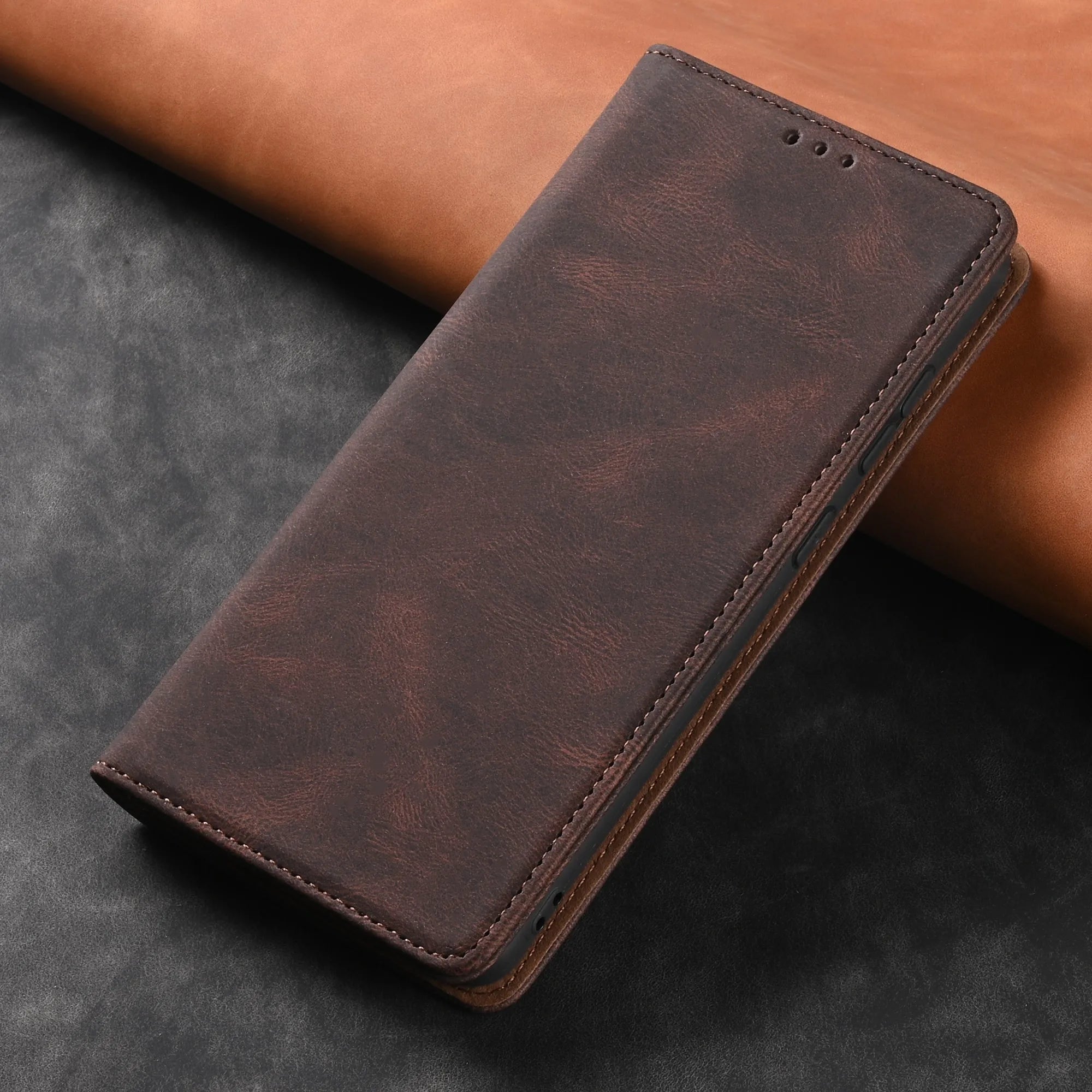 Leder Flip Hülle für Samsung Galaxy