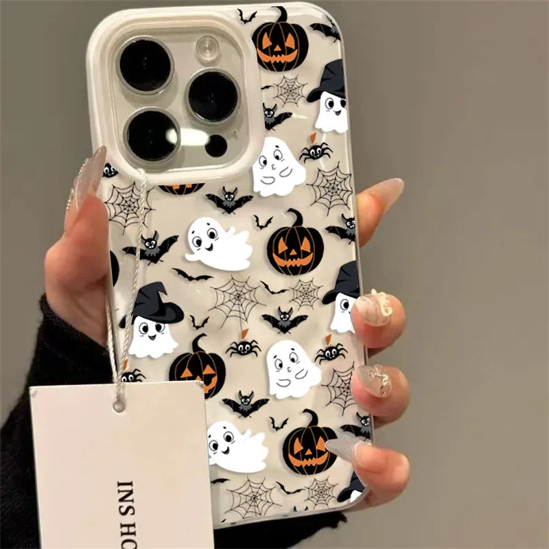 Halloween Handyhülle Kürbis Geist Fledermaus iPhone