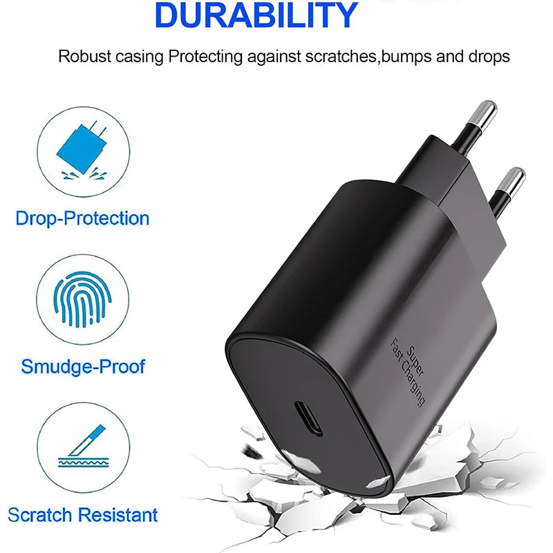 25W USB-C Schnellladegerät mit Kabel