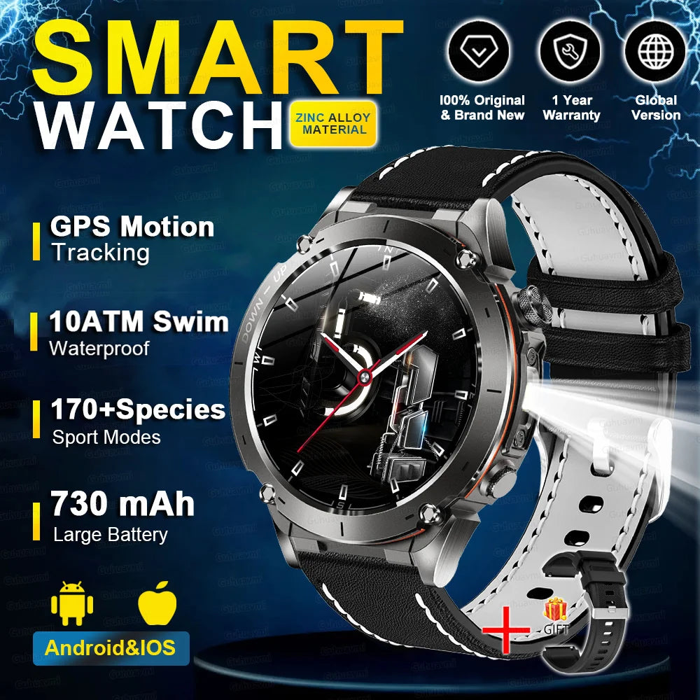 2025 Militär-Smartwatch mit GPS & Kompass für HUAWEI