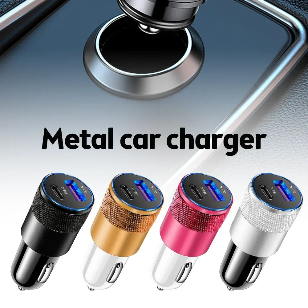 66W USB Auto Ladegerät Schnellladeadapter