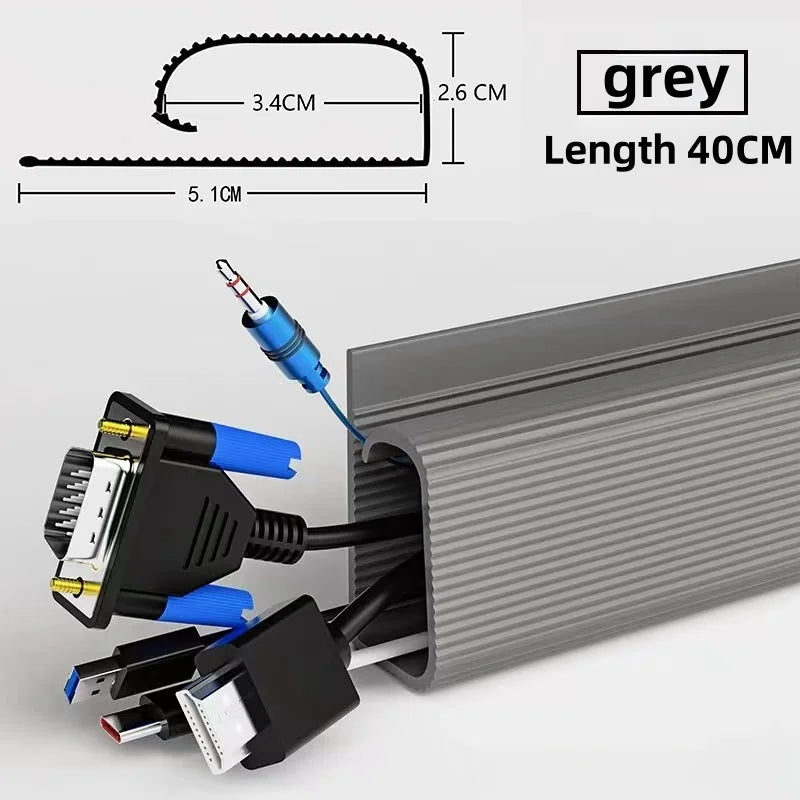 PVC Kabelkanal Untertisch Kabelmanagement Tray Organizer