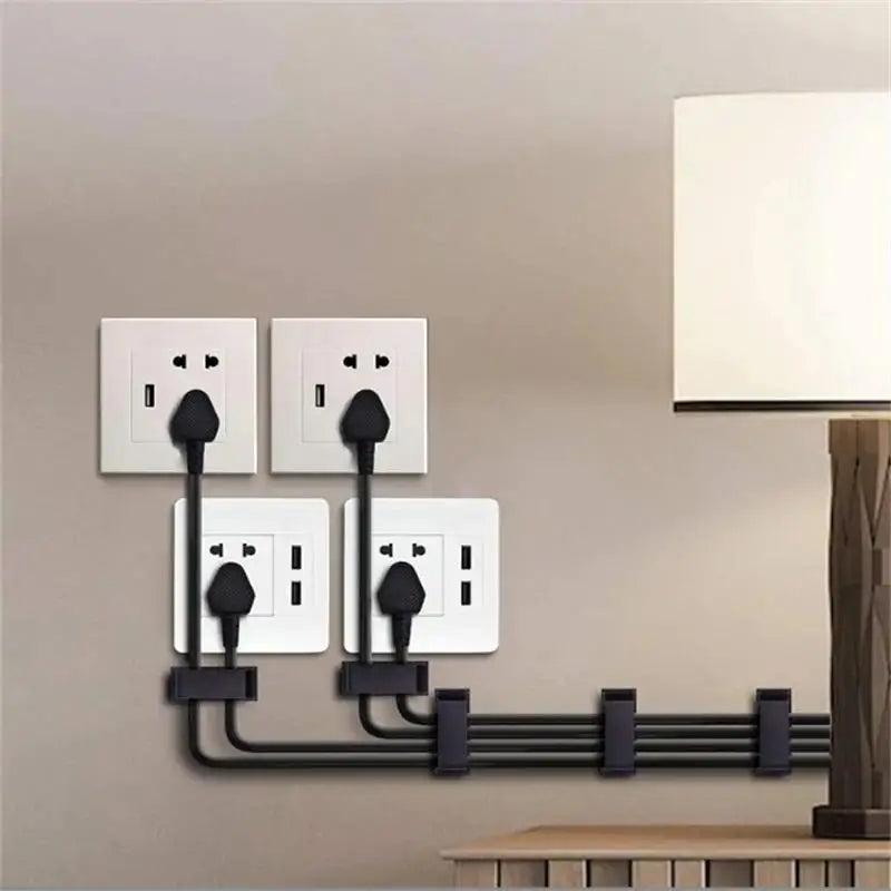 Selbstklebende Kabelclips für Büro, TV und PC