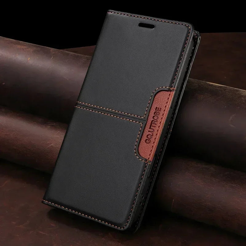 Business Leder Flip Hülle Pixel 10–7A