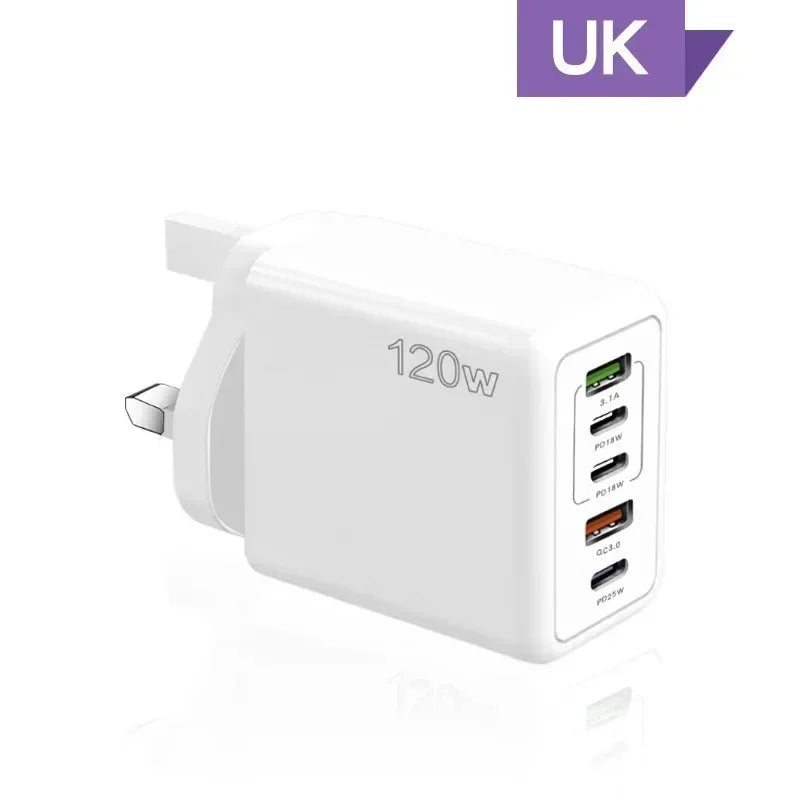 Mehrfach-USB Schnellladegerät Typ C