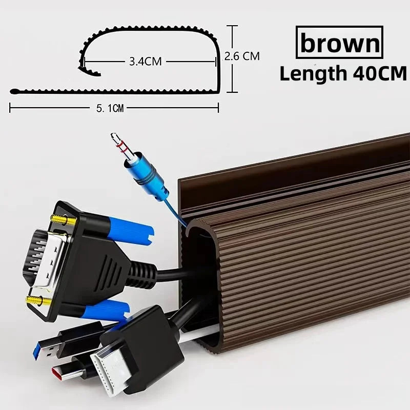 PVC Kabelkanal Untertisch Kabelmanagement Tray Organizer
