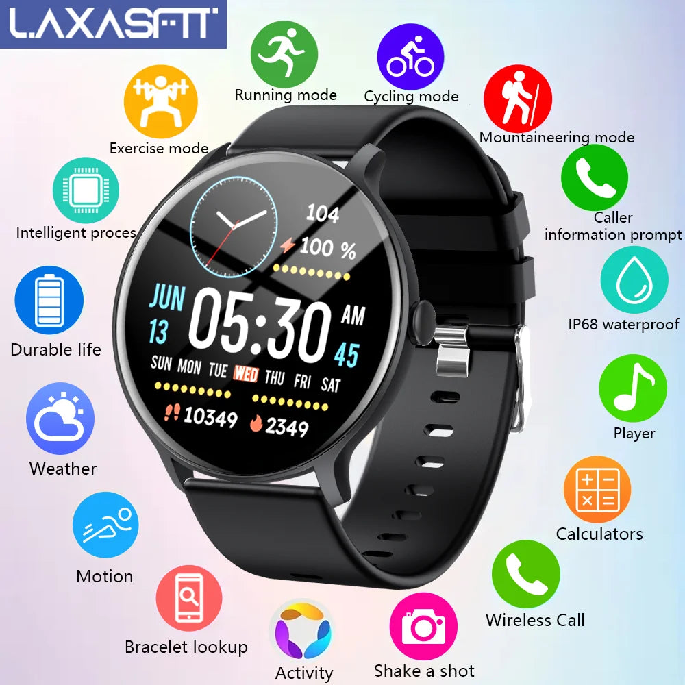 2025 Smartwatch mit Bluetooth & IP68 Schutz