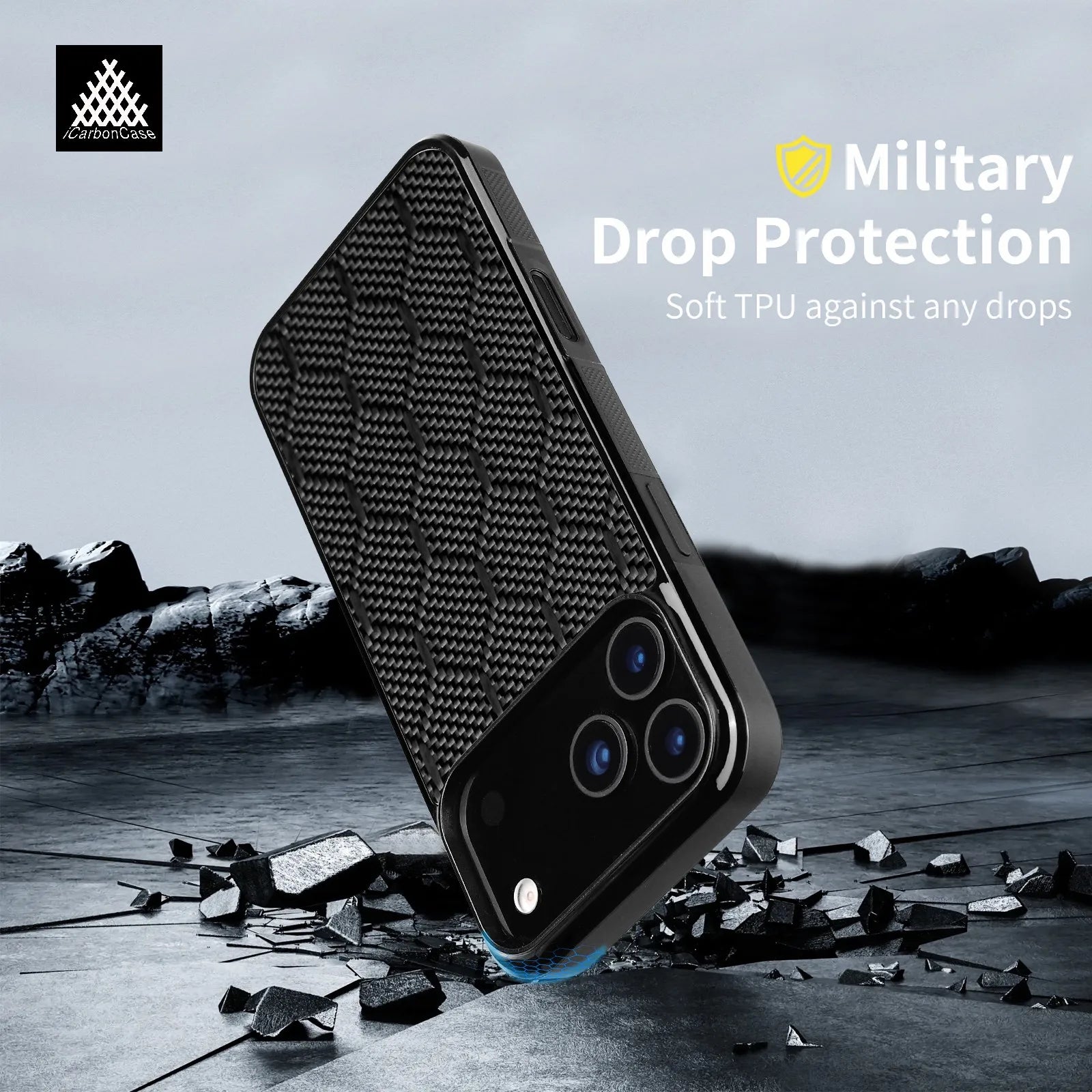 Magnetische Carbon Hülle für iPhone 17 Pro Max