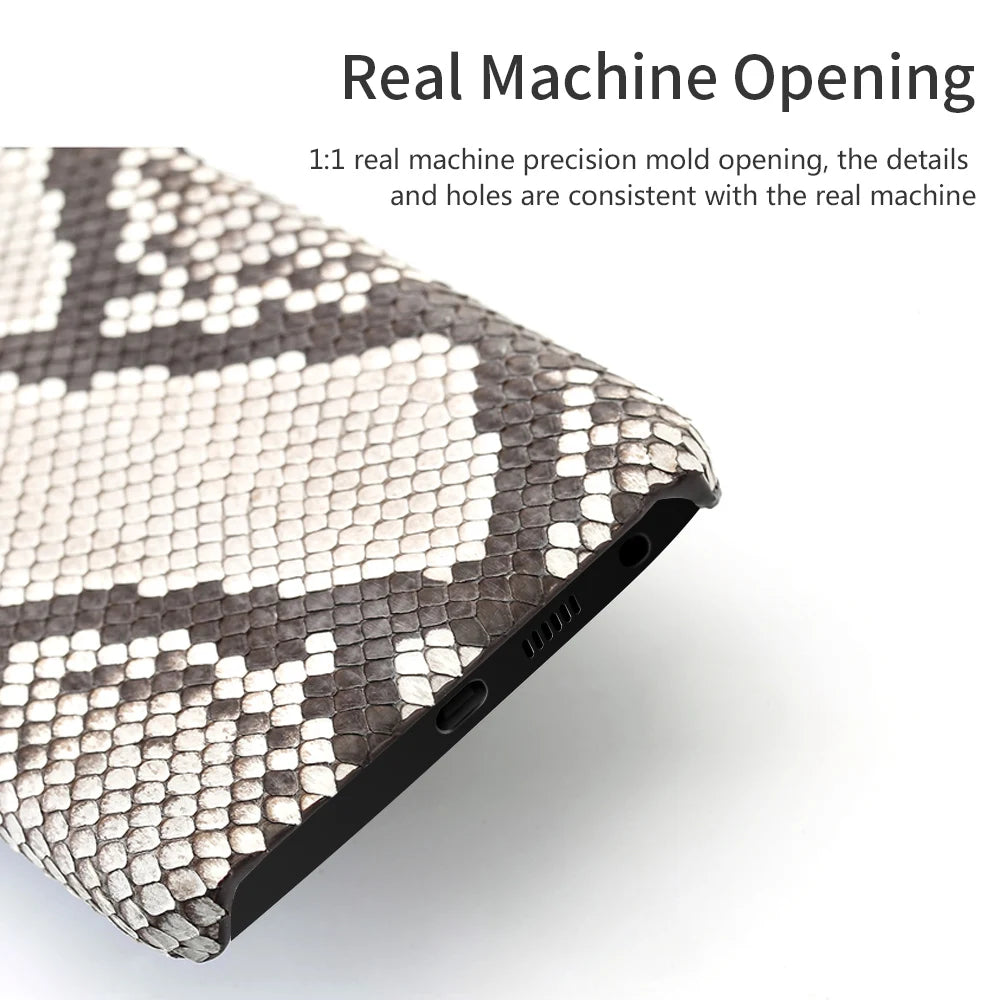 Echte Python Leder Handyhülle für Samsung S25