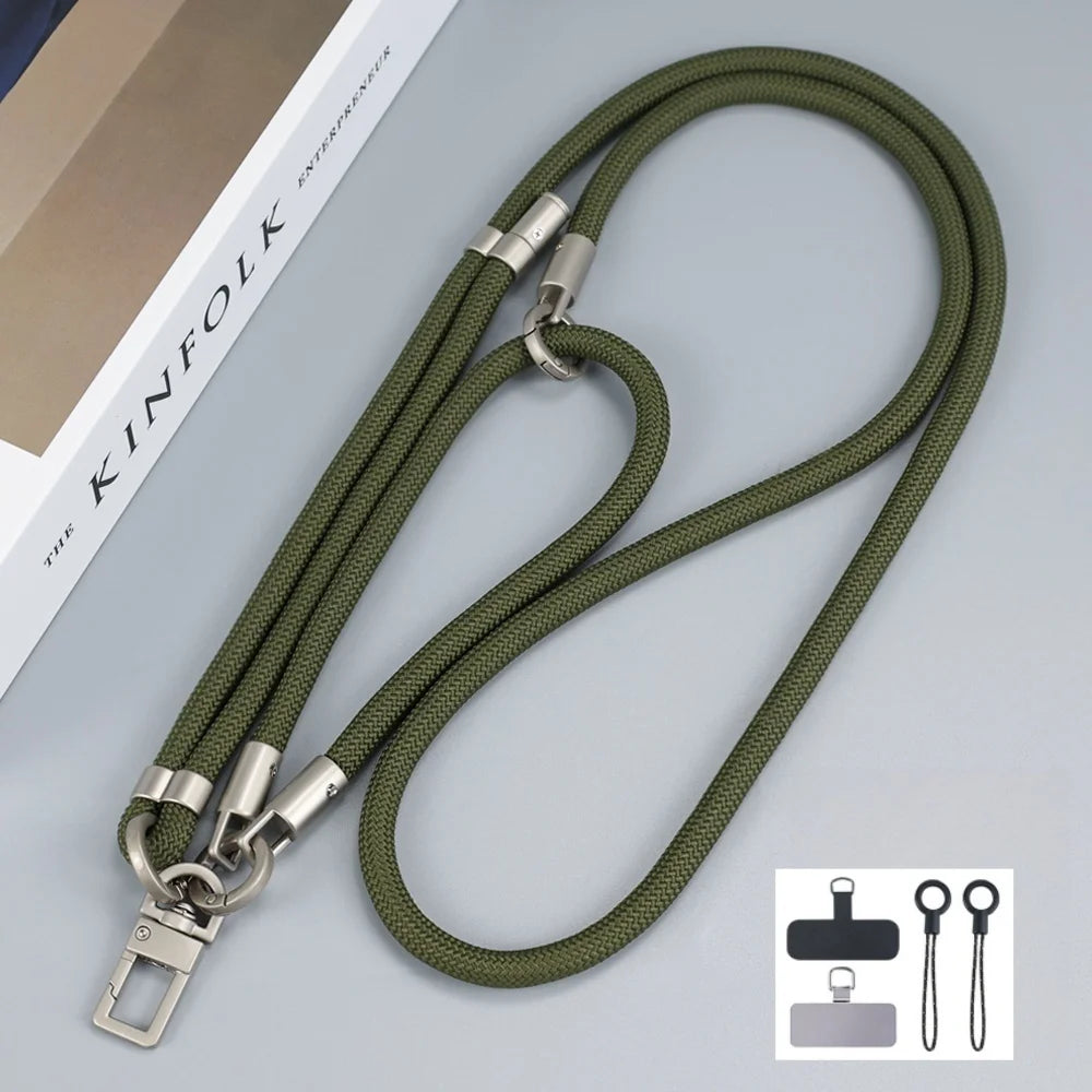 150 cm verstellbares Handy-Lanyard mit abnehmbarem Kartenclip