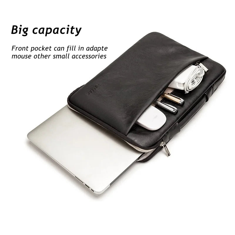 Kinmac PU-Leder Laptoptasche stoßfest für MacBook