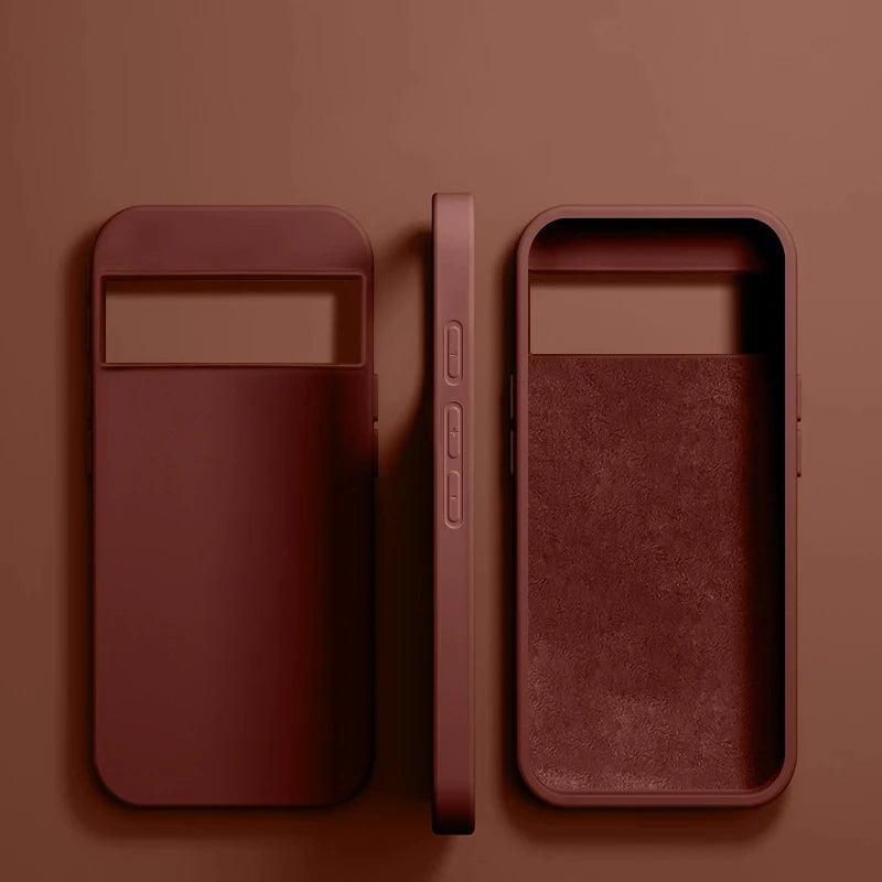 Luxus Flüssigsilikon Hülle Pixel 6–8 Pro