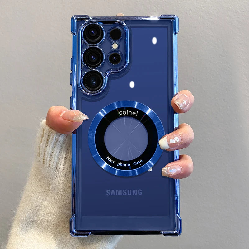 Samsung Luxus Magnet Hülle Clear