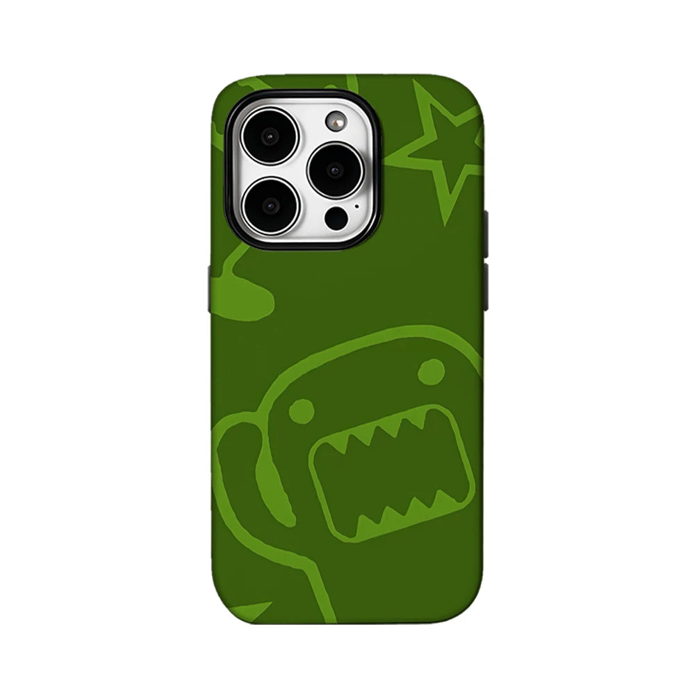 Domo Hülle iPhone grün mit doppelter Rückseite
