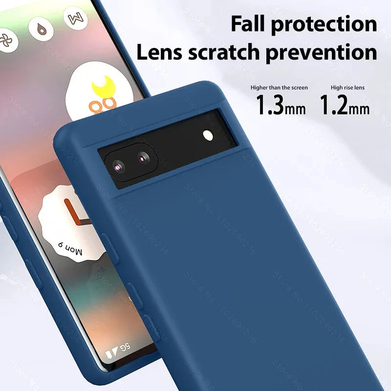 Luxus Flüssigsilikon Hülle Pixel 6–8 Pro