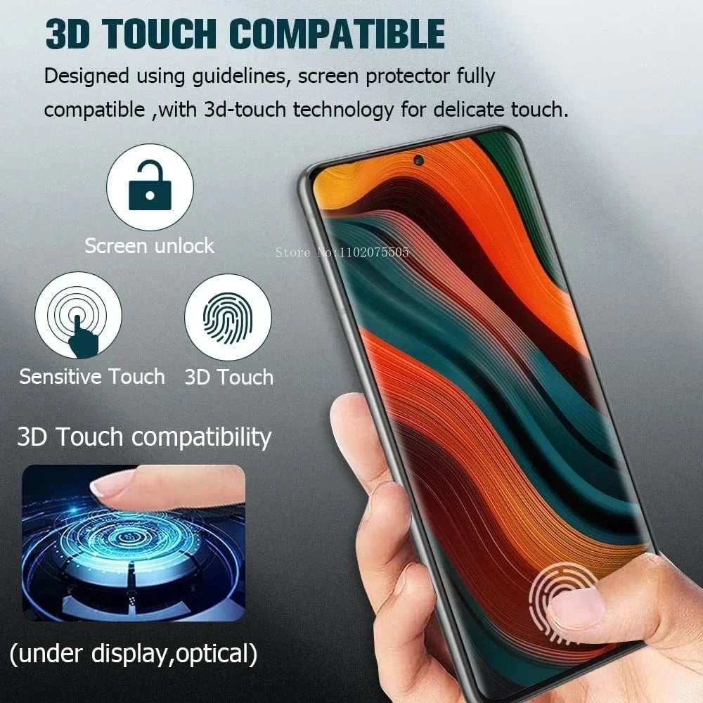 4er Gebogenes Panzerglas für Samsung Galaxy S-Serie