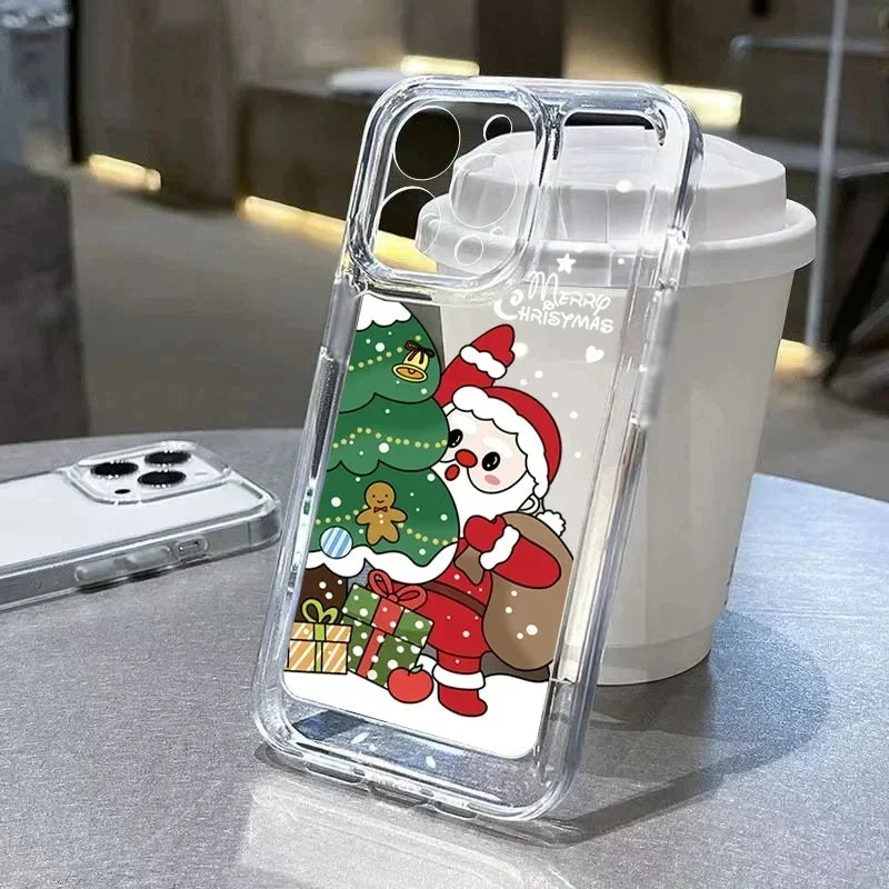 Weihnachts Schneemann Silikon Hülle für iPhone 17