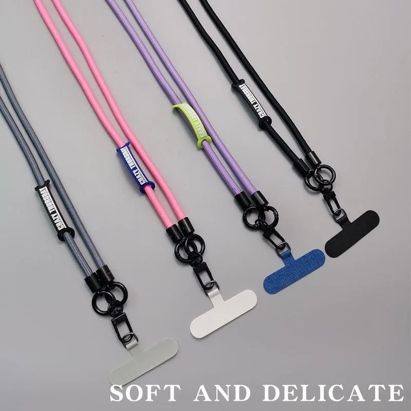 Langes einfarbiges Crossbody-Handylanyard mit Clip