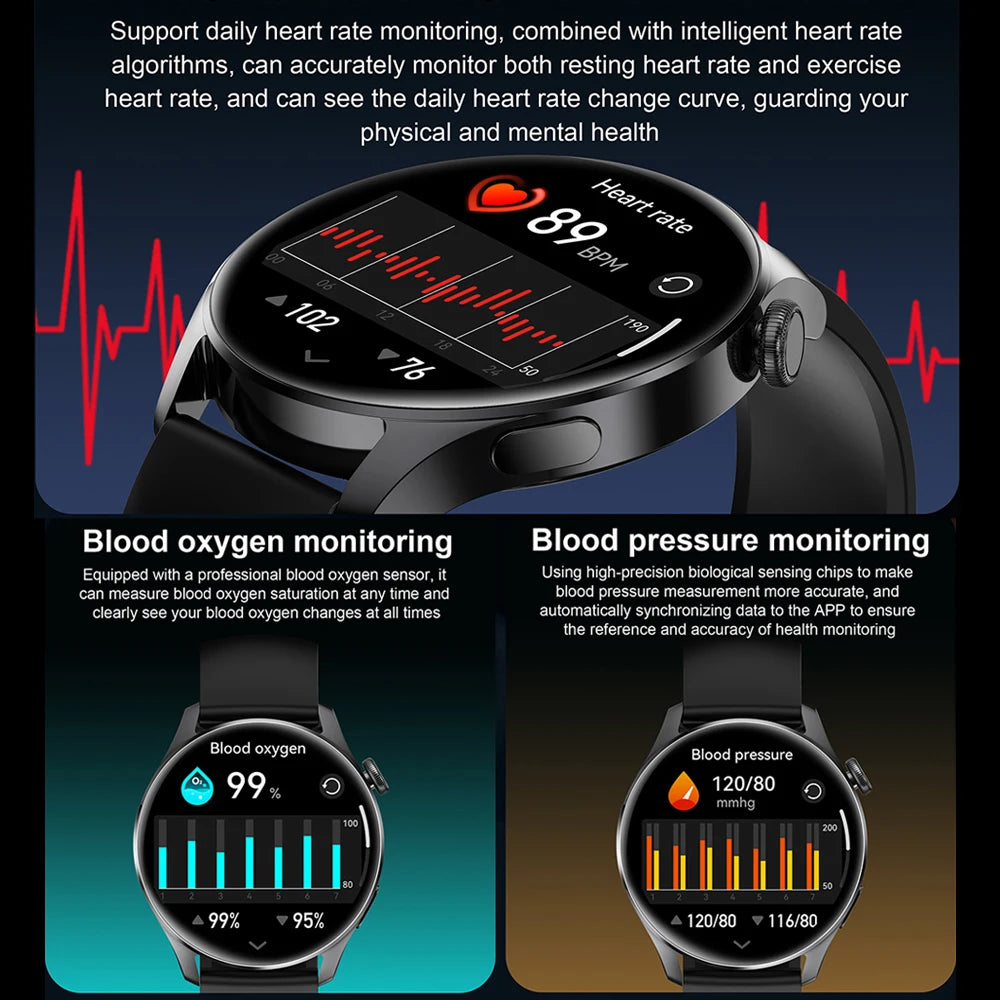 GT 2025 Smartwatch Herren GPS AMOLED IP68