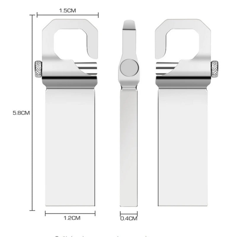Hot Metall USB Stick 32–512GB Silber Gold