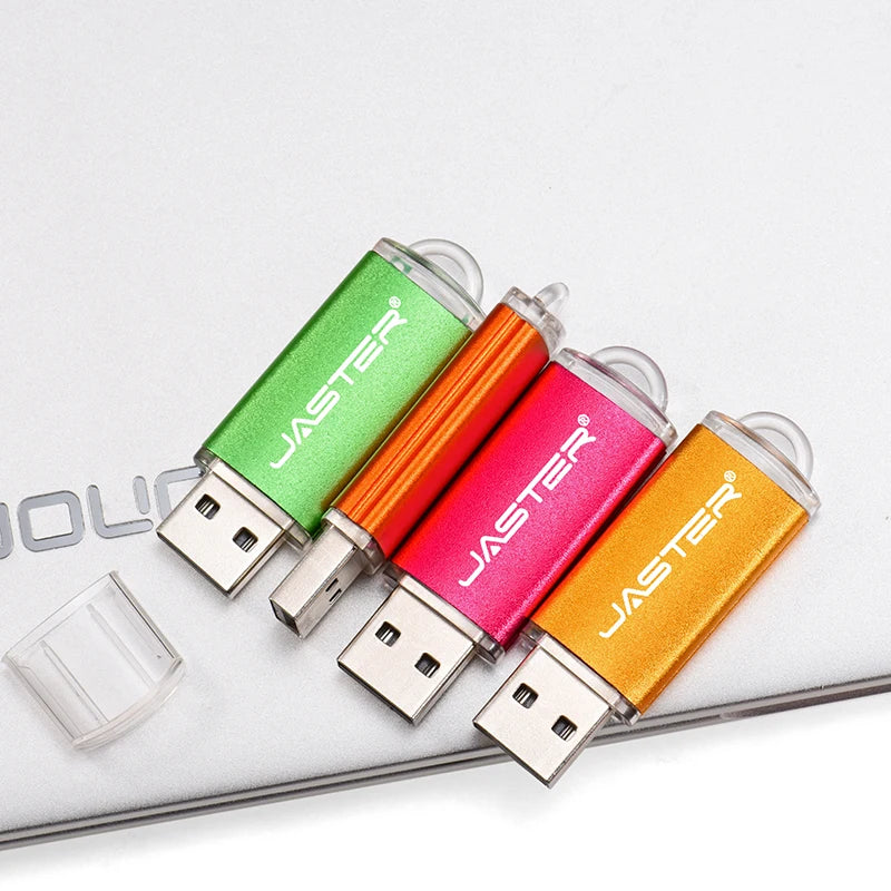 JASTER USB 2.0 Flash-Laufwerk 128M-128GB mit Anhänger