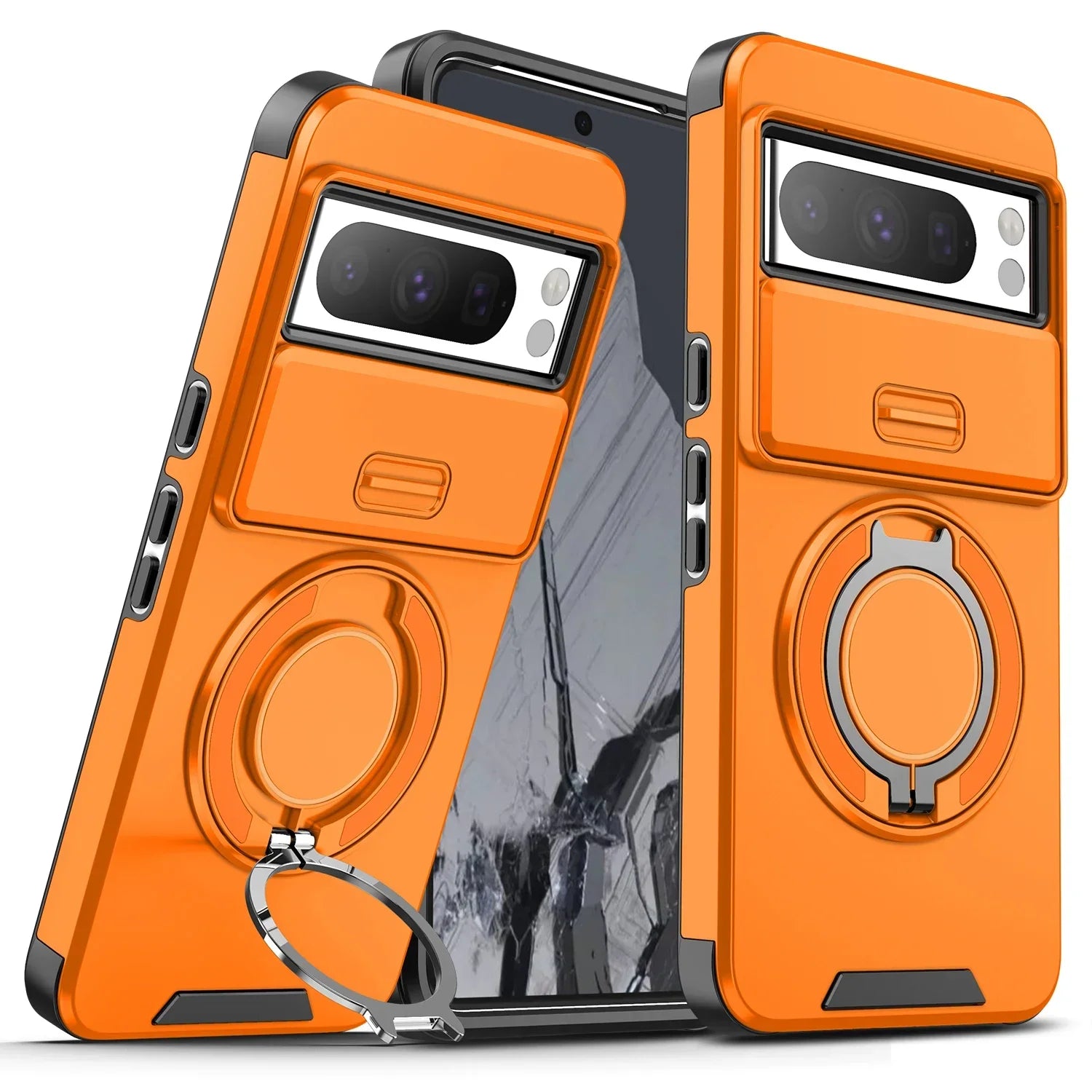 Hybridhülle mit Ring & Kamera-Schutz