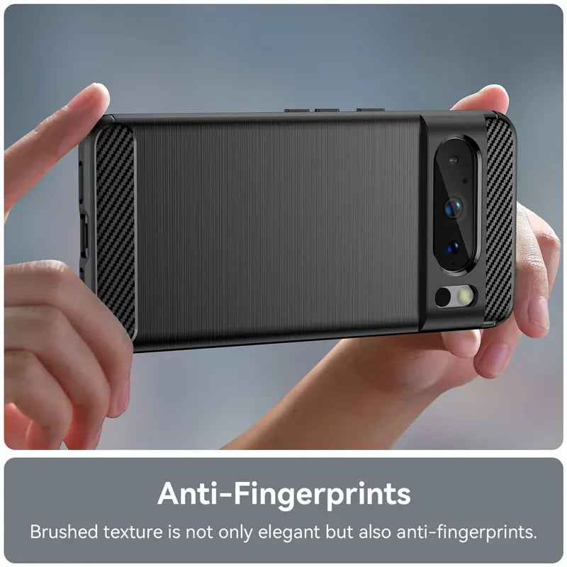Pixel Hülle aus Carbon TPU Silikon Matt