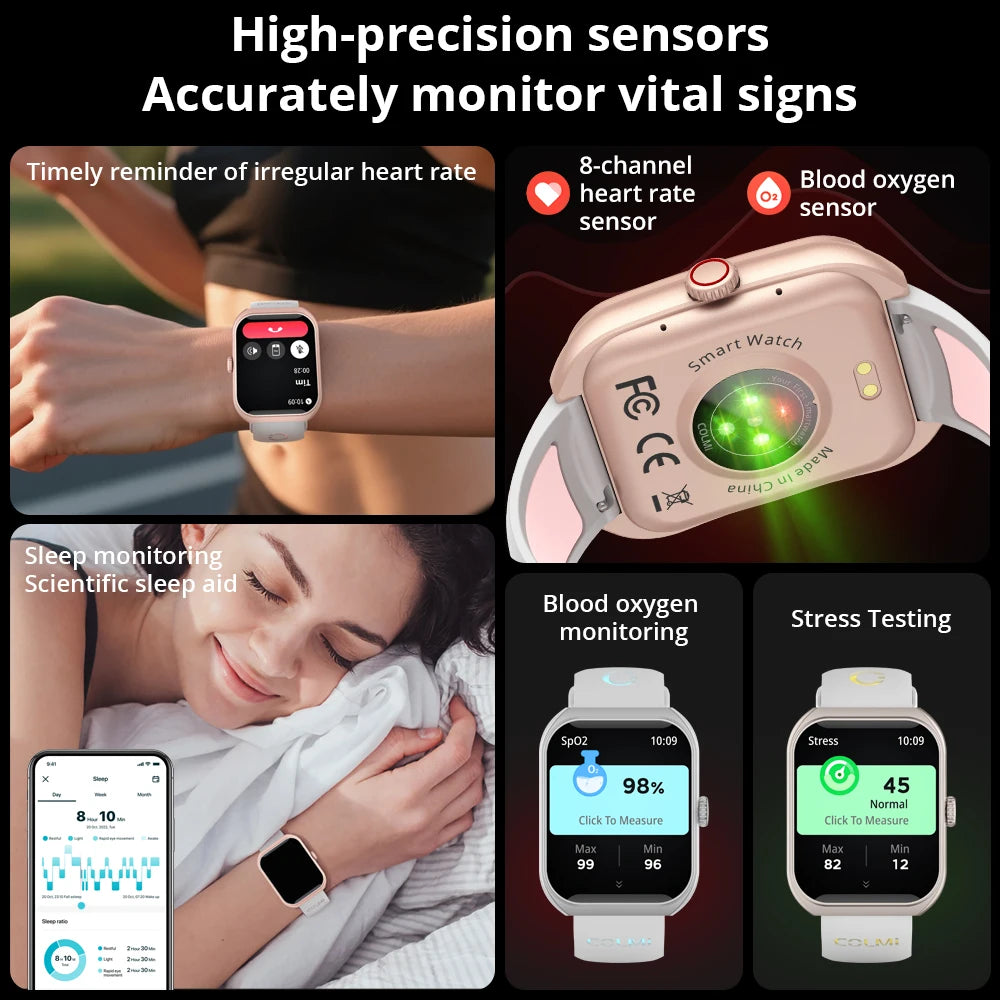 P86 AMOLED Smartwatch mit Anruf & Gesundheit