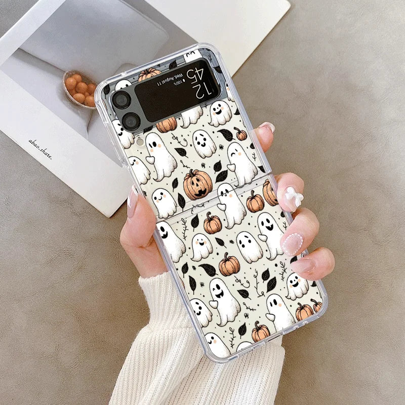 Halloween Hülle Z Flip 7 6 5 4 mit Kürbis Design
