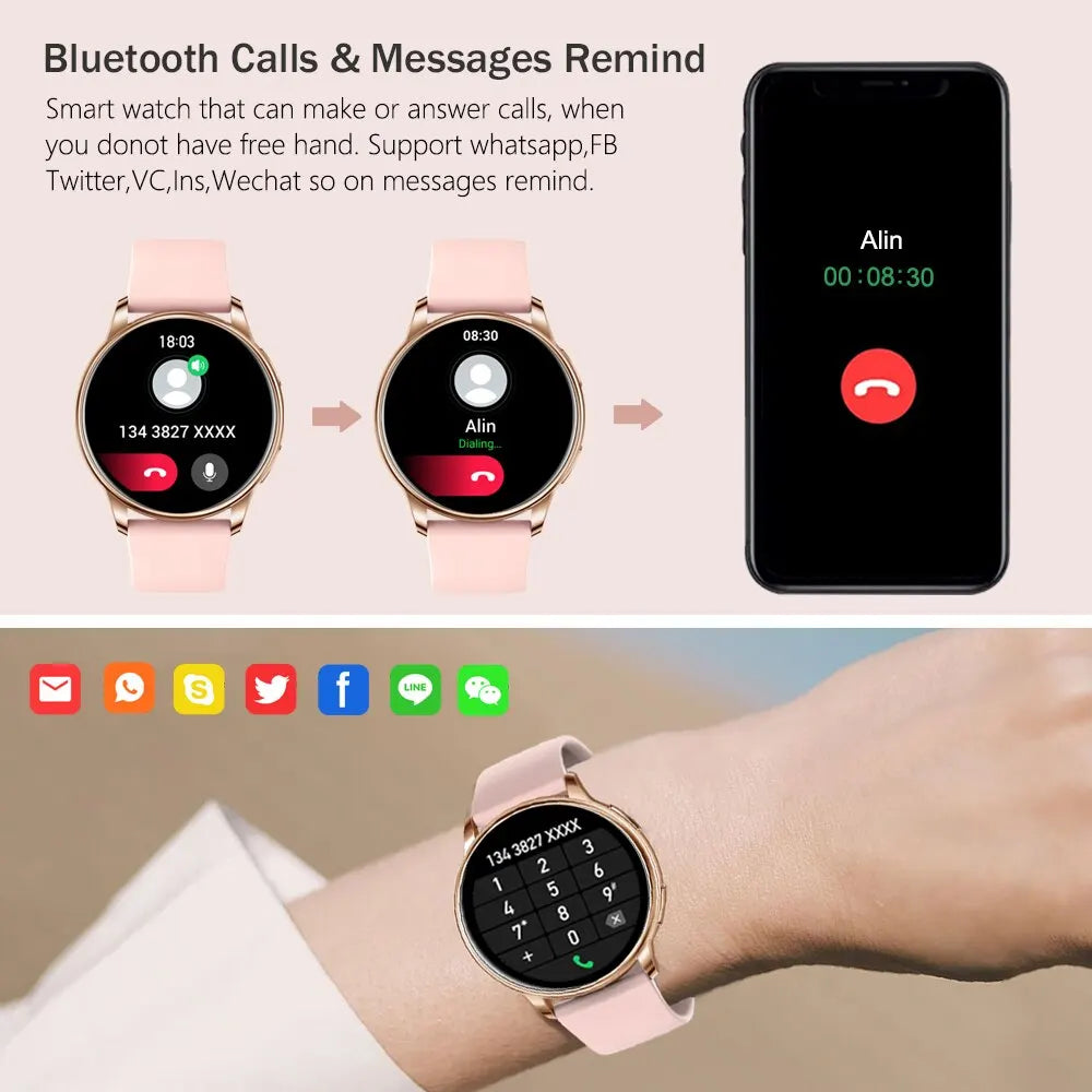 Mevaden Y22 Smartwatch mit Bluetooth-Anruf & Fitness