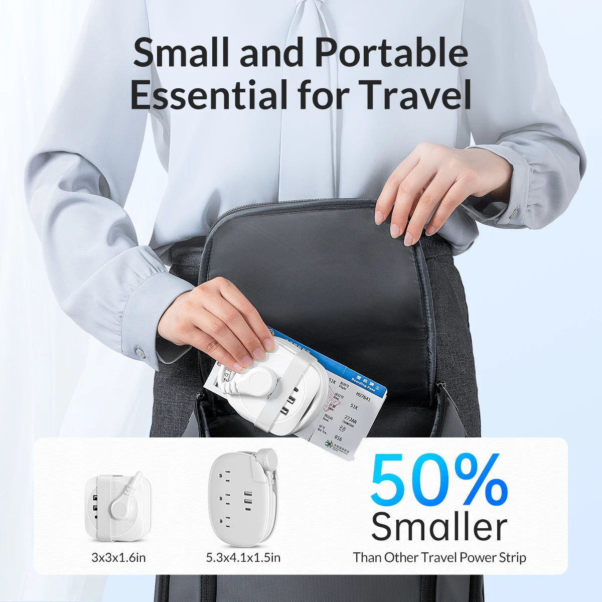 ORICO Travel Power Strip with USB-C