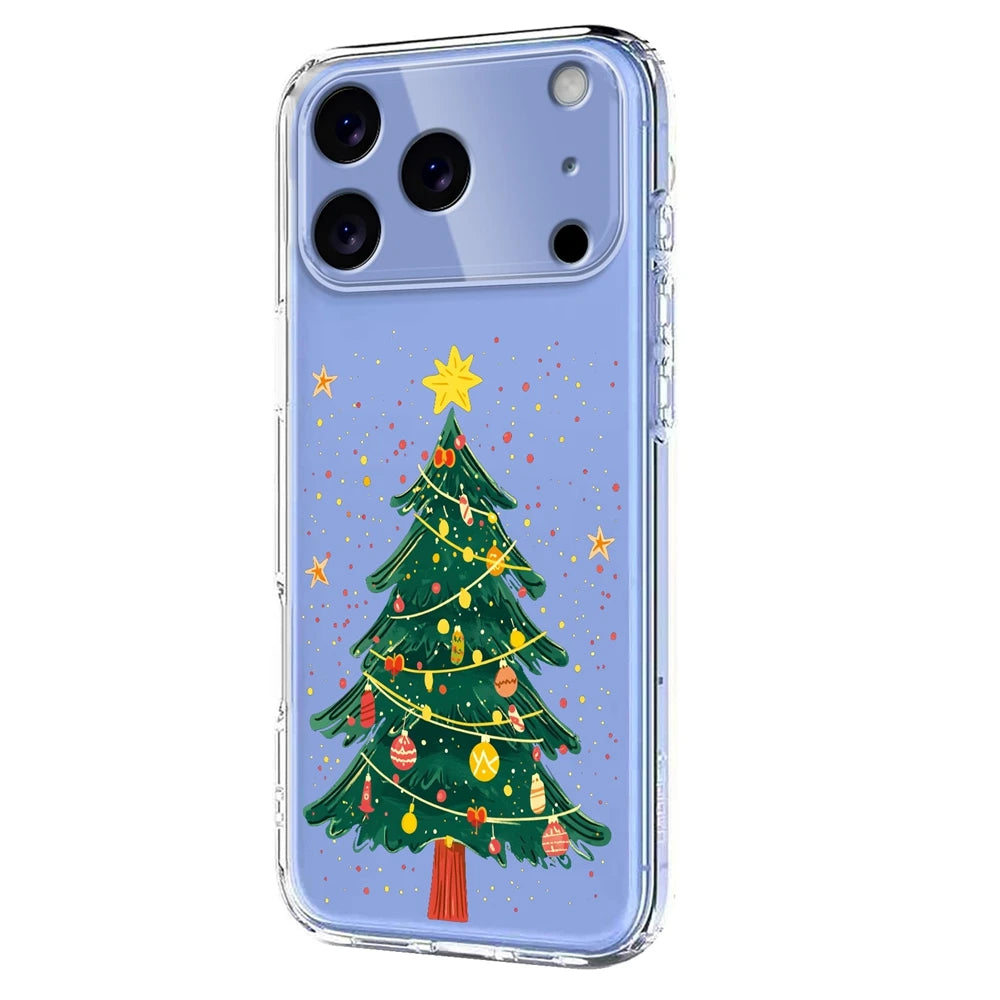 Transparent Christmas phone case for Google Pixel