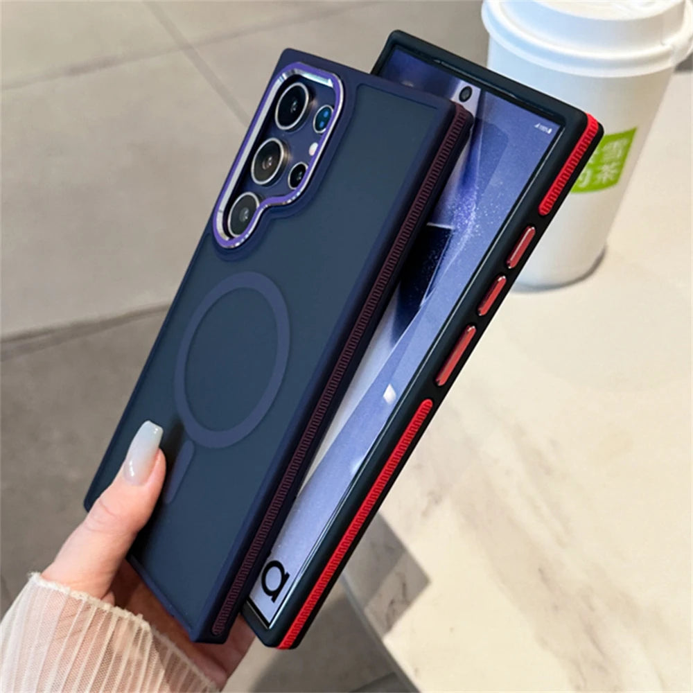 Luxus Magnetische Hülle für Samsung Galaxy