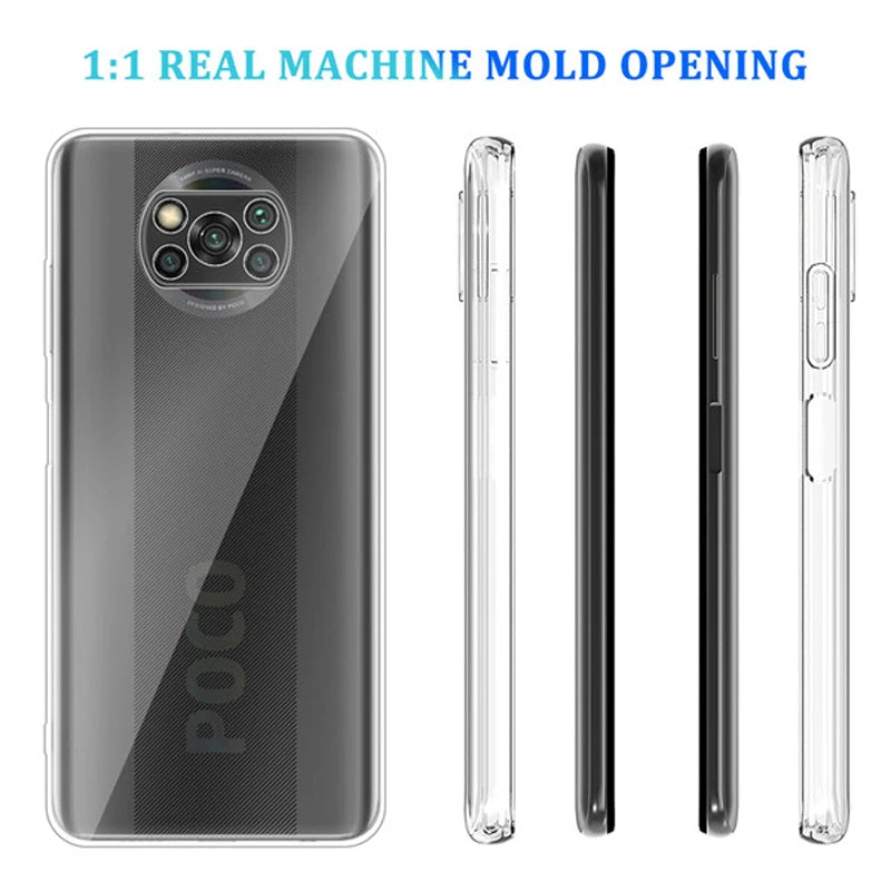 Stoßfeste Klarsichthülle für Xiaomi & POCO Modelle