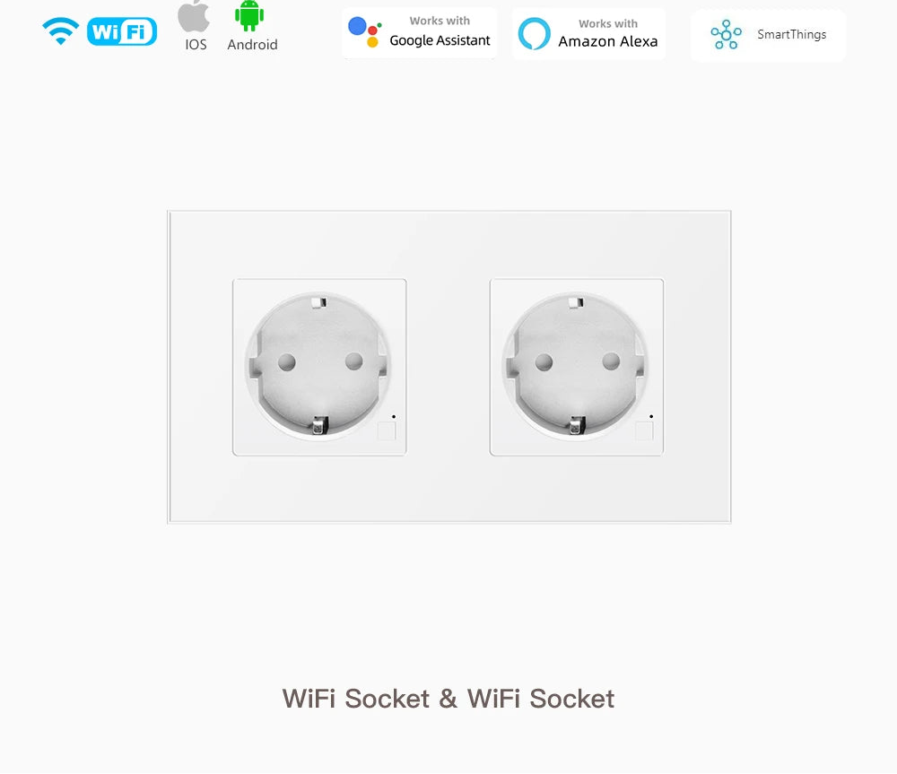 Smart WLAN Steckdose EU USB Typ-C Timer Alexa
