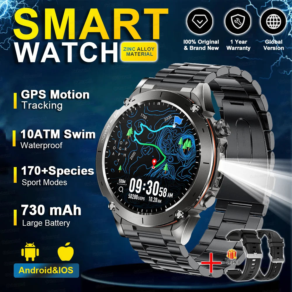 2025 Militär-Smartwatch mit GPS & Kompass für HUAWEI