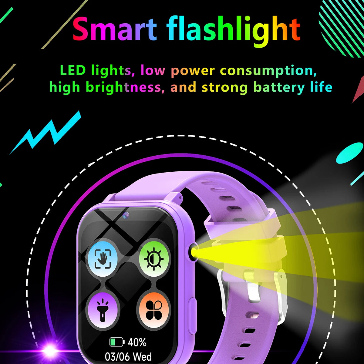 Kinder Smartwatch 18 Spiele Kamera Wasserdicht Geschenk