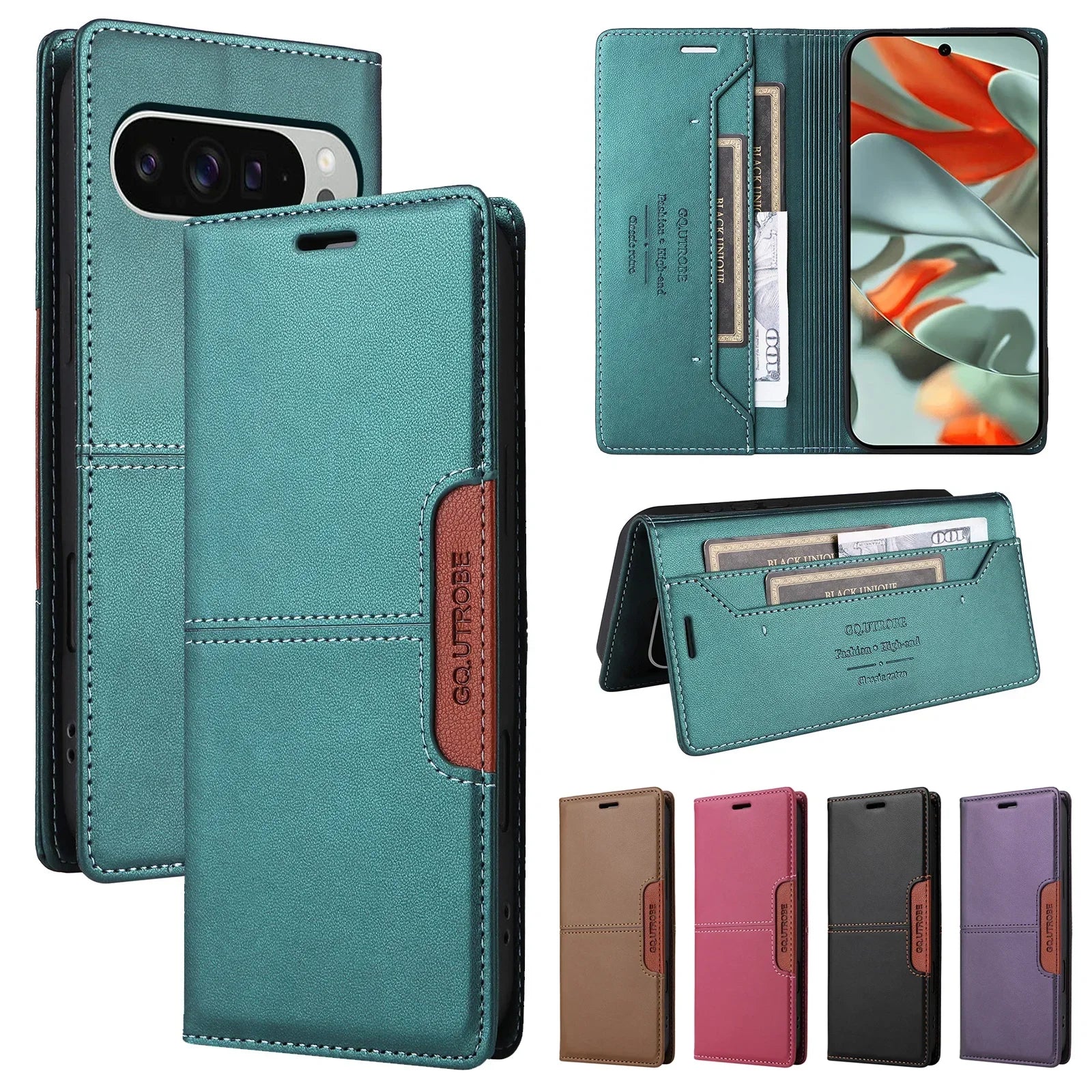 Business Leder Flip Hülle Pixel 10–7A