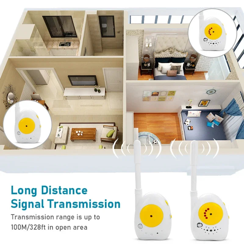 Kabelloser Baby Monitor Zwei-Wege Audio Walkie-Talkie