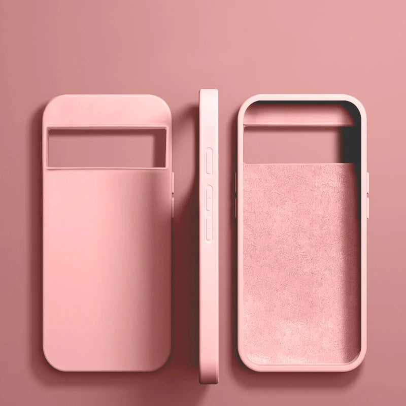 Luxus Flüssigsilikon Hülle Pixel 6–8 Pro